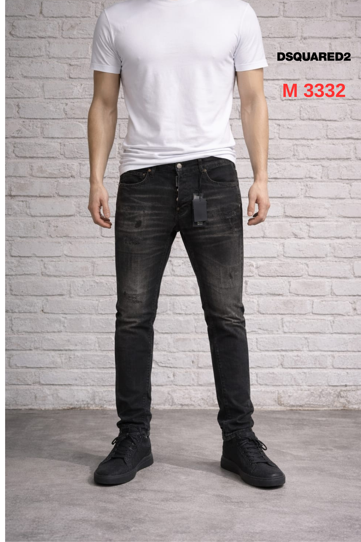 DSQUARED2 ERKEK SİYAH JEAN PANTOLON