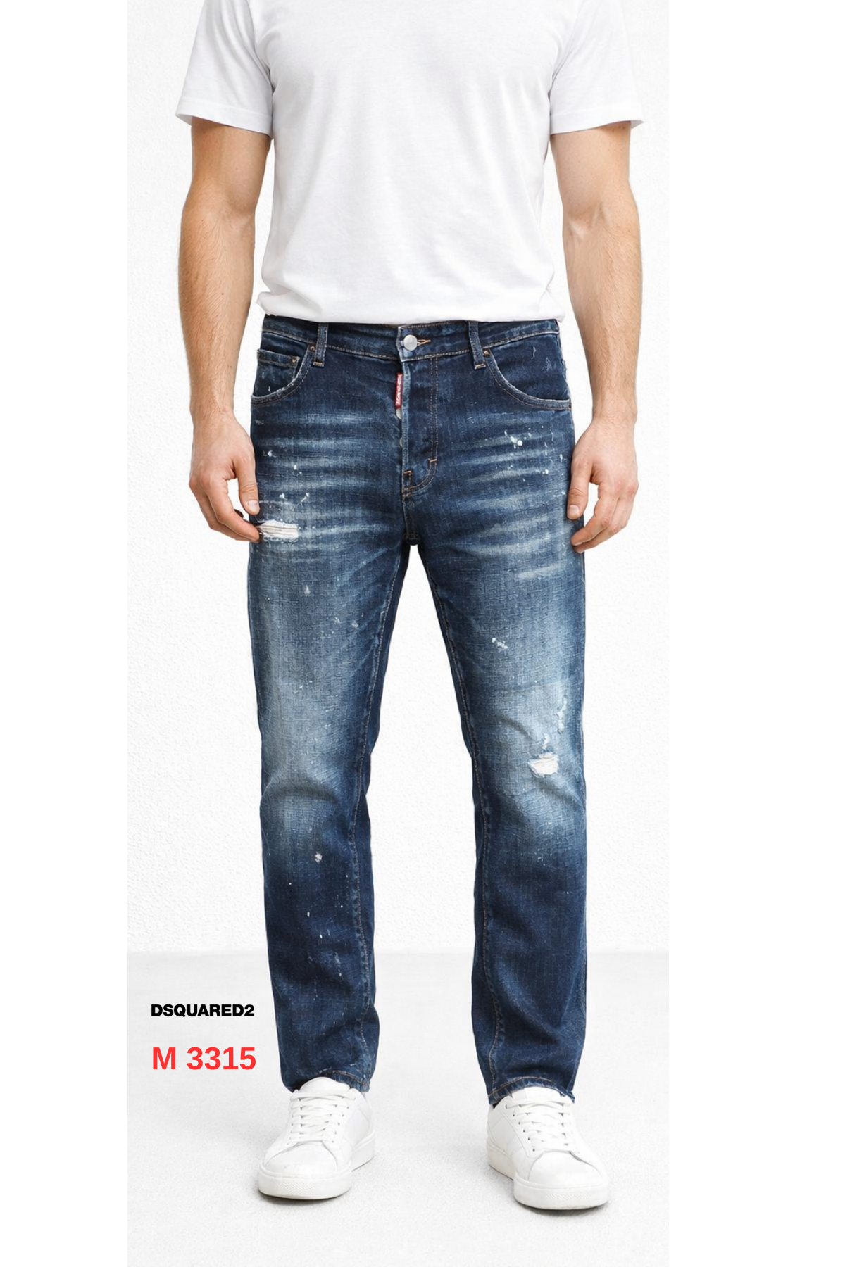 Dsquared2 Erkek Slim Fit Yıpratmalı Kot Pantolon – Mavi